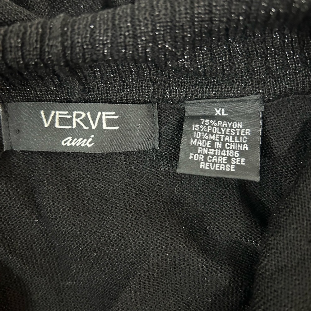 Verve Ami black long sleeve sweater women size X-Large - Picture 2 of 3
